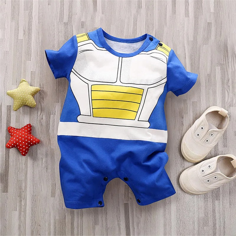 Little Warrior Baby Suit™ – Soft Cotton Anime Romper