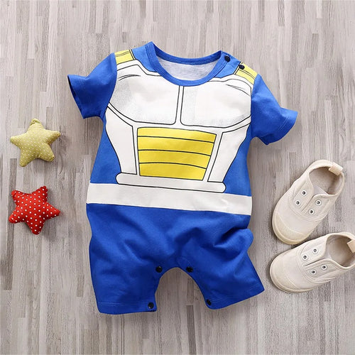 Little Warrior Baby Suit™ – Soft Cotton Anime Romper