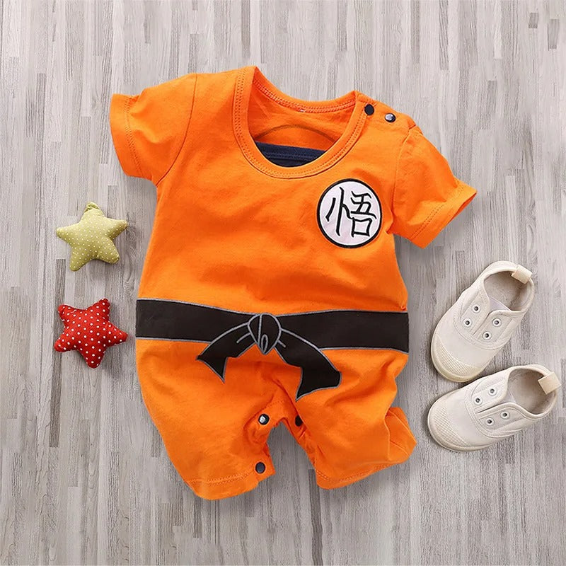 Little Warrior Baby Suit™ – Soft Cotton Anime Romper
